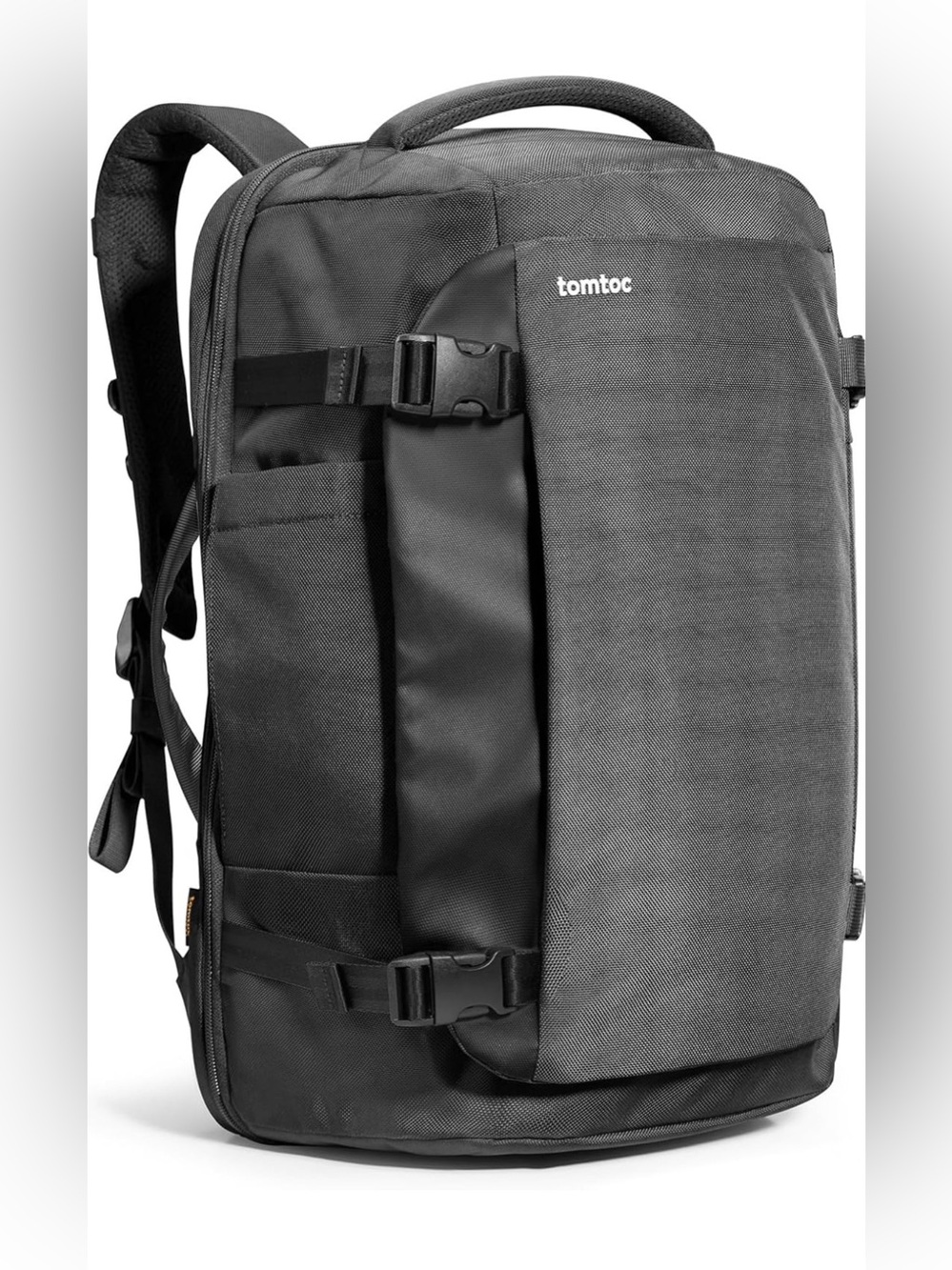 tomtoc Travel Backpack 40L, TSA Carry On Bag Flight Approved, Black